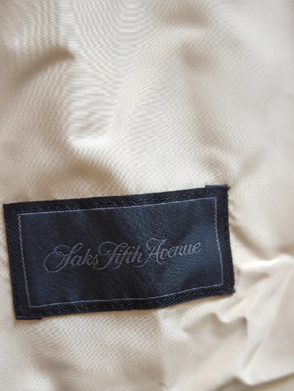 Saks Fifth Avenue Quilted Tan Button-Front Vest Size XL - Picture 9 of 13